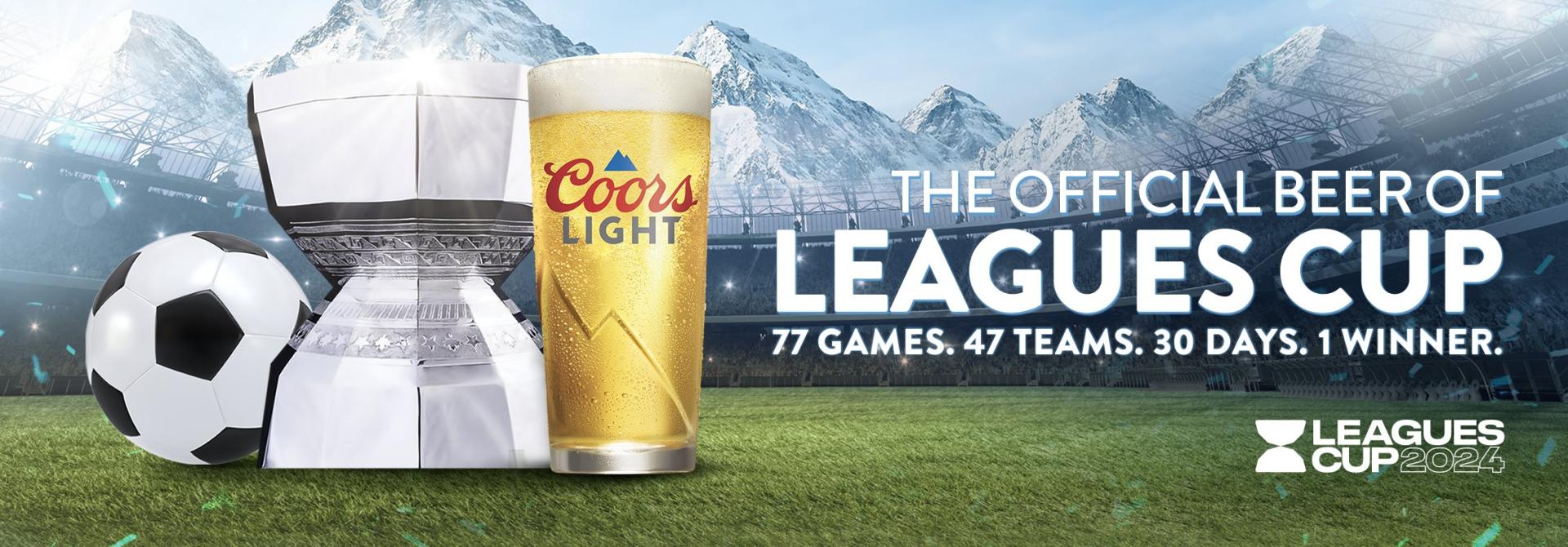 The official beer of leagues cup