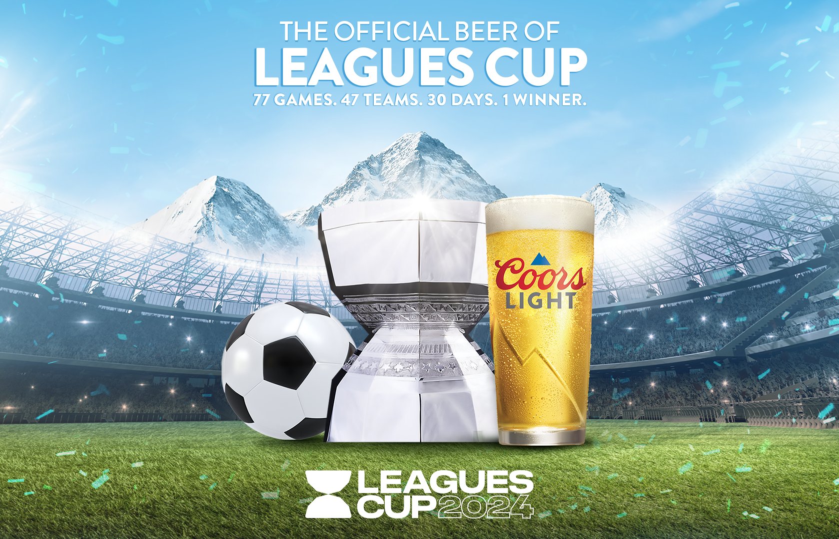 The official beer of leagues cup