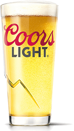 Coors Light beer glass